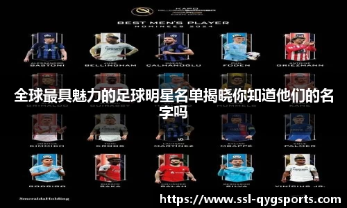全球最具魅力的足球明星名单揭晓你知道他们的名字吗